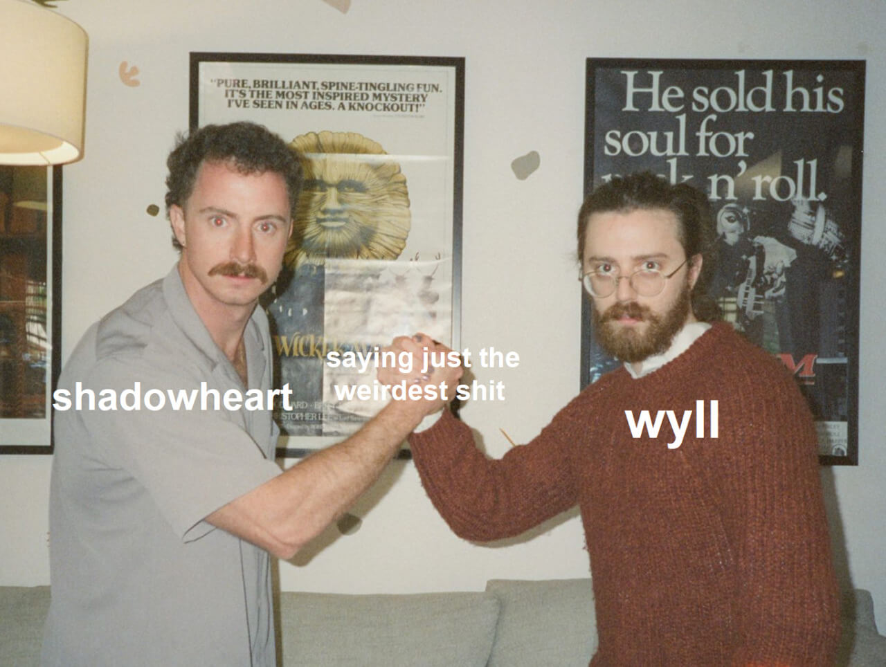Wyll and Shadowheart both saying just the weirdest shit